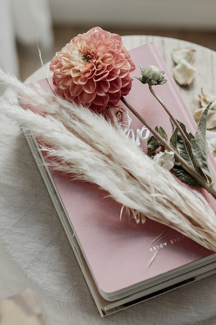 vintage, flatlay, write