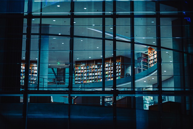 architecture, building, library