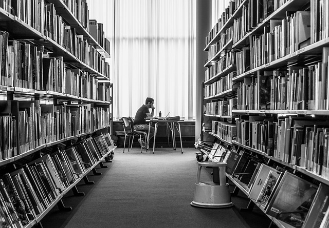 library, books, reading